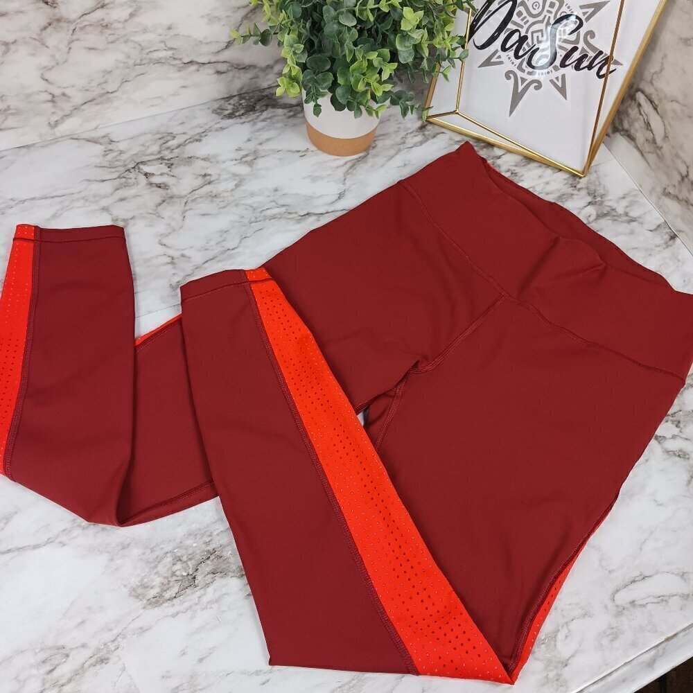 ATHLETA ULTIMATE STASH POCKET COLORBLOCK 7/8 TIGHT  Mesh Stretch Nylon Women S - Picture 8 of 8
